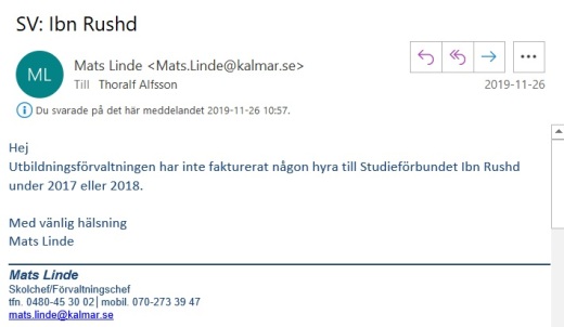 Mats Linde mejl 2